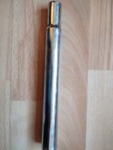 Vintage chrome steel seat post - vintage,