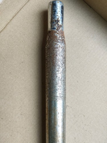 Vintage chrome steel seat post - chrome,