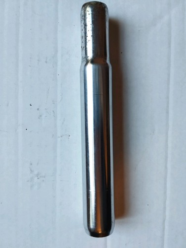 Vintage chrome steel seat - chrome, post