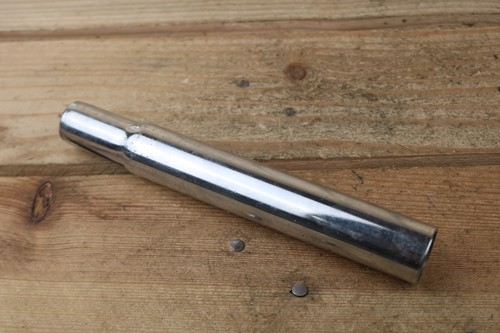 Chrome steel 4mm seatpost - steel, 25.4mm