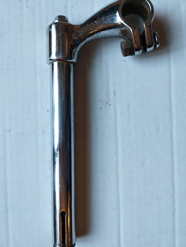 Vintage chrome steel stem - steel,