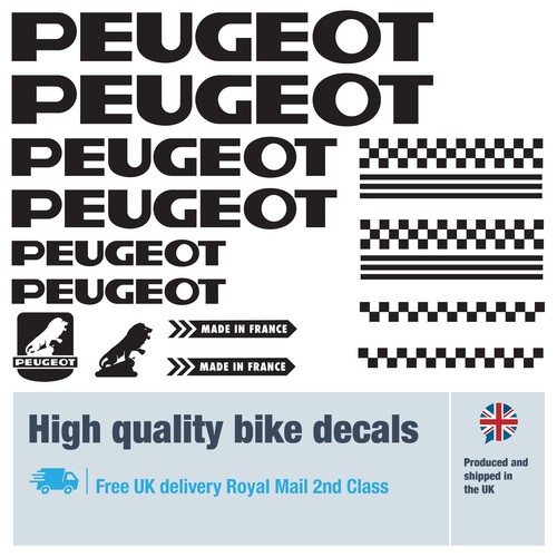 Peugeot classic bike decals - peugeot,